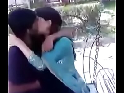 Indian teenage kissing and pressing boobs in public
