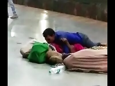 Desi couple having lovemaking in public