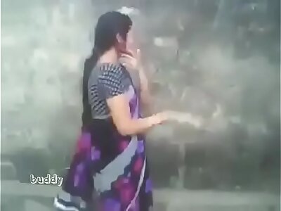 indian hot aunty nigh saree outdoor suck together with orb unnerve